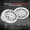Pyle PLMR692 6'' x 9'' Marine Grade 2-Way Component Speakers - 260 Watt - White - 3 of 4