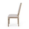GDFStudio Beckstrom French Country Fabric Upholstered Dining Chairs (Set of 2) - 4 of 4