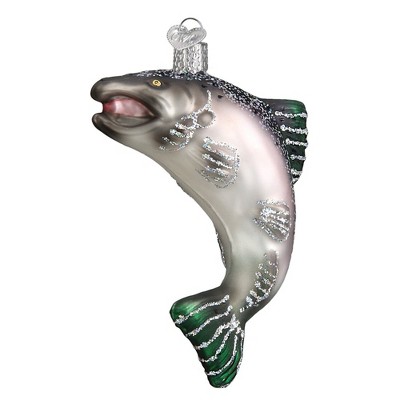 Old World Christmas Glass Ornament For Christmas Tree, King Salmon
