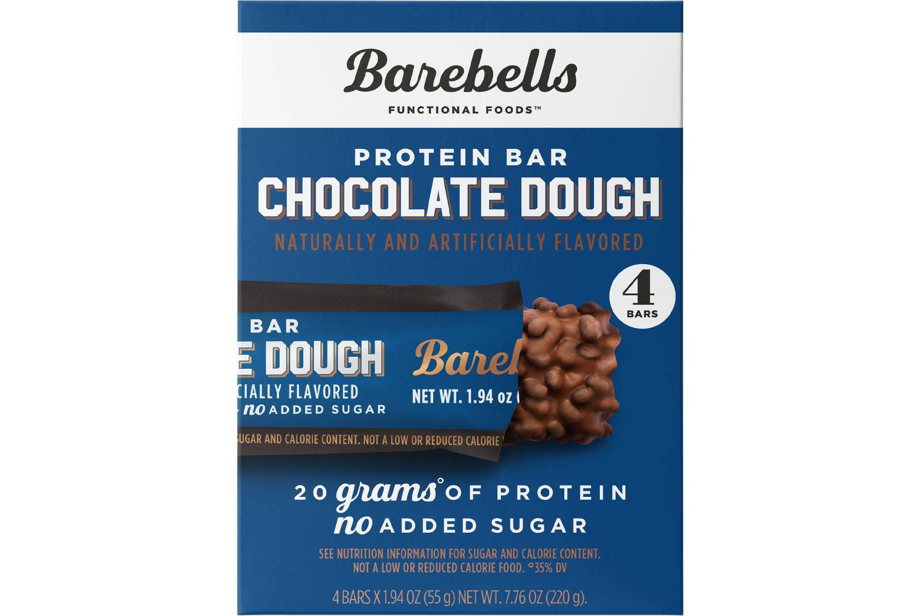 Barebells Nutrition Bars - Chocolate Dough - 4pk