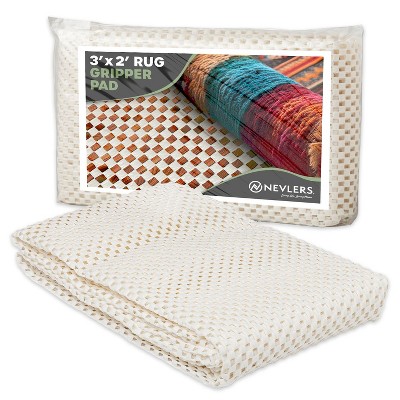 Nevlers White Non Slip Rug Pad for Hard Surface Flooring