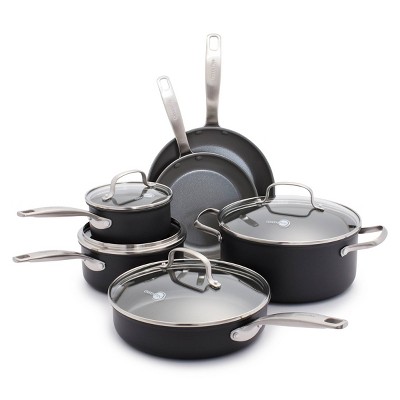 Greenpan Studio 12pc Cookware Set - Black : Target