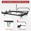 Drywall Cart Panel Truck, Heavy Duty 1500LBS Capacity Steel Platform Cart w/4" Wheels, Folding Utility Cart for Drywall, Lumber, Mattress - 4 of 4