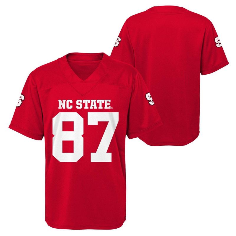 NCAA NC State Wolfpack Boys&#39; Short Sleeve Jersey, 1 of 4