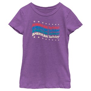 Girl's Twister American Patriotic Logo T-Shirt - 1 of 4