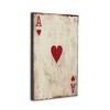 HomeRoots 24" X 15" Off White Ace Of Hearts Wood Wall Decor - 3 of 4