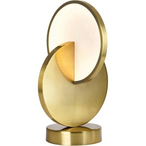 CWI Lighting Tranche LED Lamp With Brushed Brass Finish - 1 of 4