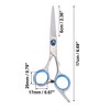 Unique Bargains Upgrade Straight Scissors for Long Short Thick Hard Soft Hair 6.69" 1 Pc - image 2 of 4