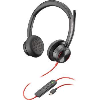 Poly Blackwire 8225 USB-C Headset - Stereo - USB Type C - Wired - 32 Ohm - 20 Hz - 20 kHz - On-ear - Binaural - Open - 7.19 ft Cable