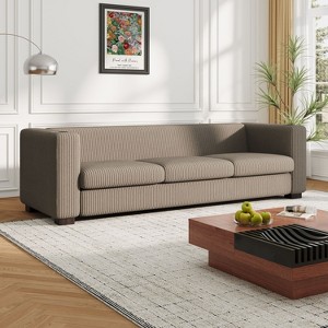 NicBex Modern 3-Seat Sofa Large Couch for Living Room,Bedroom,Comfy Tufted Upholstered Lounge Settee Sofa with Deep Cushions - 1 of 4