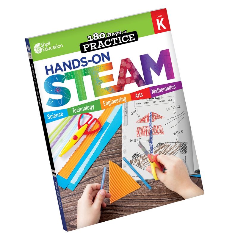 Shell Education 180 Days STEAM, Science, & Math Grade K: 3-Book Set, 3 of 4