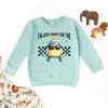The Juniper Shop I'm Just Here For the Chicks Checkered Toddler Sweatshirt - 3 of 4