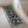 Abynow Vintage Floral Farmhouse Indoor Washable Area Rug - 3 of 4