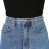 Allegra K Women's Skinny Embossed Faux Leather Alloy Pin Buckle Jeans Dresses Pants Belt - 4 of 4