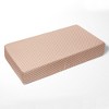 Bacati - Beige Pin Dots 100 percent Cotton Universal Baby US Standard Crib or Toddler Bed Fitted Sheet - 3 of 4