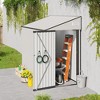 Gulches solid structural two-color storage shed, single hinge door, good ventilation, surface with protective film for various scenarios - 3 of 4