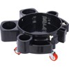 Heavy duty 5-gallon bucket cart with smooth rolling swivel casters and safety lock for car washing and detailing - 3 of 4