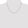 Black Bow Jewelry 1.4mm 14k White Gold Solid Classic Cable Chain Necklace - 3 of 4