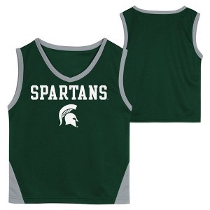 NCAA Michigan State Spartans Toddler Boys' Sleeveless Basketball Jersey and Shorts Set - 1 of 3