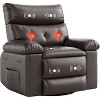 Oversized Wide Recliner Chair - PU Leather Large Manual Recliner for Adults,1.5X Sponge Filling and Easy Recline Mechanism for Relaxation - 3 of 4