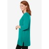 Woman Within Plus Size Perfect Three-Quarter-Sleeve Scoopneck Tunic - 4 of 4