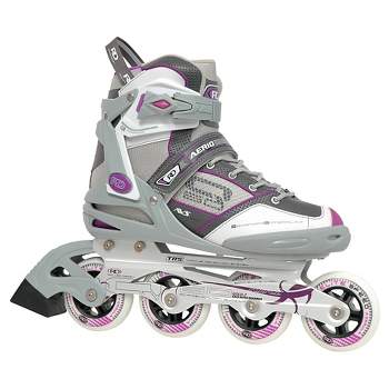 Roller Derby Women's Aerio Q-60 Inline Skates - Gray/White/Pink (6)