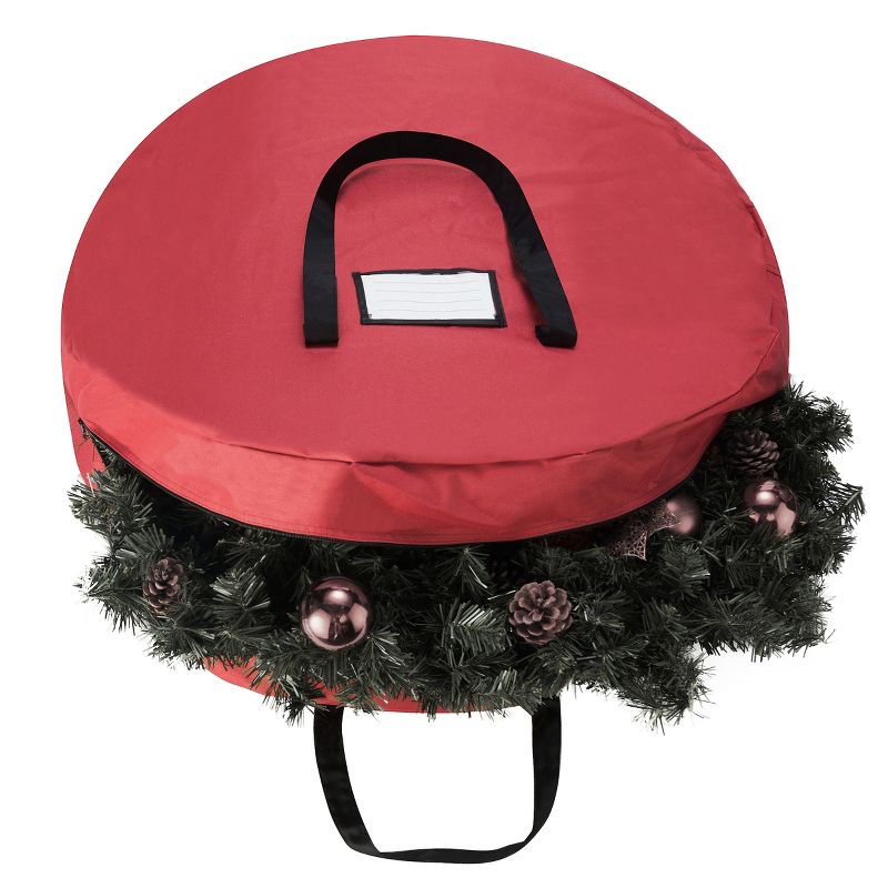 Hastings Home Storage Bag for Artificial Christmas Wreaths and Garland with Handles, 3 of 6
