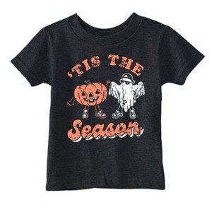 Toddler Funny T Shirts Tis The Season Sarcastic Halloween Graphic Novelty Tee For Young Kids - Crazy Dog Toddler T Shirt For Halloween Season - 1 of 4