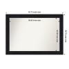 Amanti Art Abbey Black Non-Beveled Framed Bathroom Vanity Wall Mirror - 3 of 4