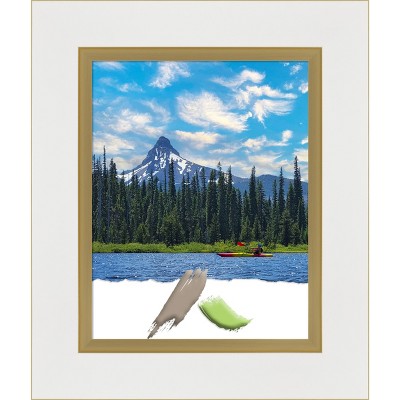Eva White Gold Polystyrene Wall Picture Frame 11x14