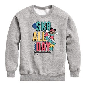 Boys' - Disney - Mickey & Friends Graphic Long Sleeve Fleece Sweatshirt - 1 of 4