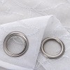 RT Designers Collection Lucia Embroidery Doily Grommet Sheer Curtain Panel Pair White - 4 of 4
