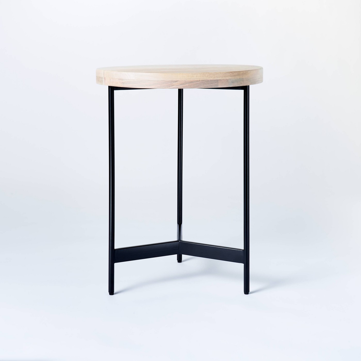 Villa Park Round Wooden End Table Brown by Threshold x Studio McGee