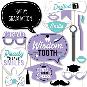 Big Dot of Happiness Dental School Grad - Dentistry and Hygienist Graduation Party Photo Booth Props Kit - 20 Count - 1 of 4