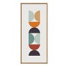 Kate and Laurel Sylvie Circles and Curves Retro Color Framed Canvas by The Creative Bunch Studio - 2 of 4