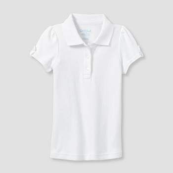 Toddler Girls' Short Sleeve Interlock Uniform Polo Shirt - Cat & Jack™