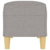 vidaXL Bench Light Gray 39.4 in.x13.8 in.x16.1 in. Fabric - 4 of 4