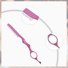 Unique Bargains Durable Haircut comb with Blades for Hair Styling Pink 1 Pc - 3 of 4