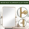 Lirago Adjustable Gold Framed Bathroom Mirror with Rotation Modern Vanity Wall Mirror for Bathroom Decor Set of 2 - 3 of 4