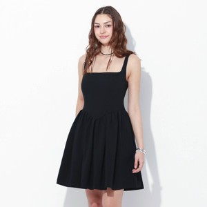 Women's Corset Mini Empire Waist Dress - Wild Fable™ Black - 1 of 3