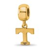 Black Bow Jewelry 14k Yellow Gold Plated Sterling Silver Tennessee Volunteers NCAA Bead Charm - 4 of 4