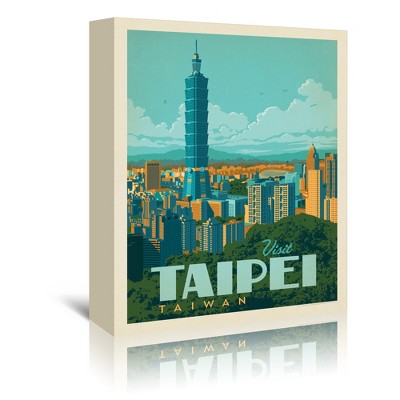 Taiwan Taipei by Anderson Design Group Wrapped Canvas - Americanflat - 5" x 7"