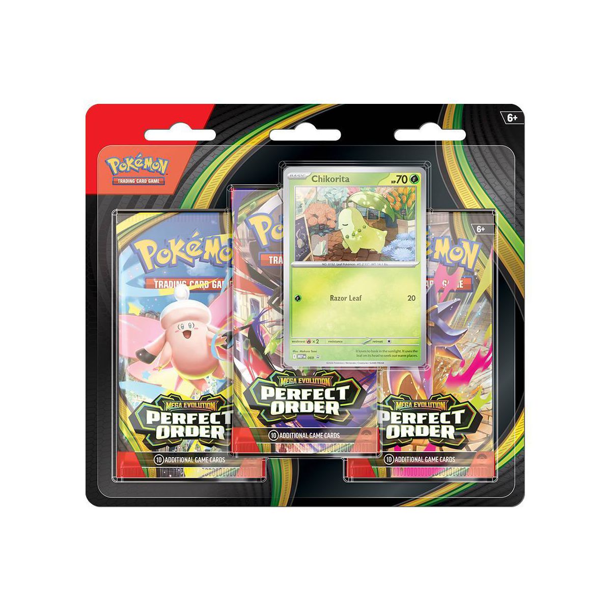 Pokémon Trading Card Game: Mega Evolution Perfect Order 3-Booster Blister