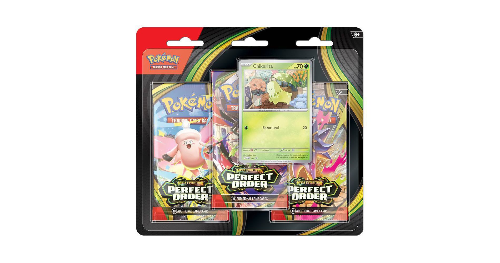 Pokémon Trading Card Game: Mega Evolution Perfect Order 3-Booster Blister