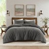 Sapphtopaz 3 Pcs Twill Washed Comforter Set Cozy Cotton Bedding Set, All-Season Quilt Set Duvet Set, Machine Washable - 2 of 4