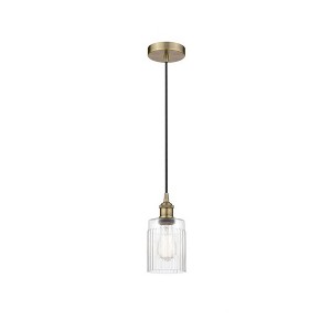 Hadley - 1 Light Cord Hung Mini Pendant In Art Deco Style-9.75 Inches Tall and 4.5 Inches Wide - 1 of 1
