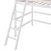 NicBex Twin Size Bunk Bed Loft Bed Pine Bed Frame with Inclined Ladder and Full Length Guardrail, No Box Spring Required, Space Saving - 4 of 4