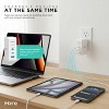 iHome 100W Universal GaN Charger, USB-C Cable, Fast Charging, Powers 3 Devices, Travel-Friendly - 3 of 4