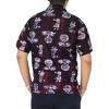 LA LEELA Men's Trendy Beach Shirts Casual Short Sleeve Button Down Shirts Hawaiian Shirt for Men - 2 of 4