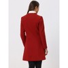 INSPIRE CHIC Women's Elegant Winter V Neck Single Breasted Long Overcoat - 4 of 4